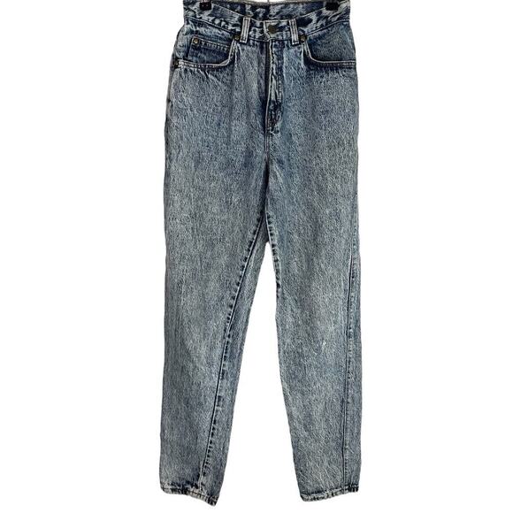 Vintage Levi’s brown tab high rise tapered leg acid wash jeans - Picture 1 of 11